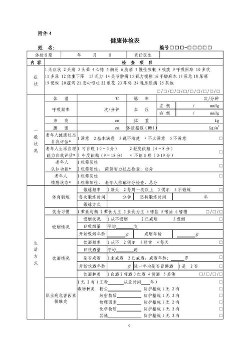 详解 居民健康档案管理服务规范